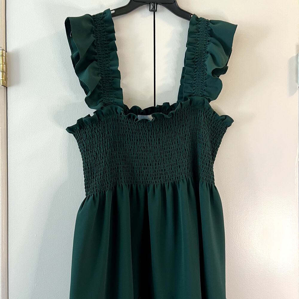 Hill House Home Ellie Nap Dress Emerald Green Size XL New - Picture 4 of 8